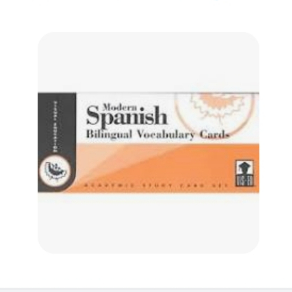 Bilingual Spanish Vocabulary Cards